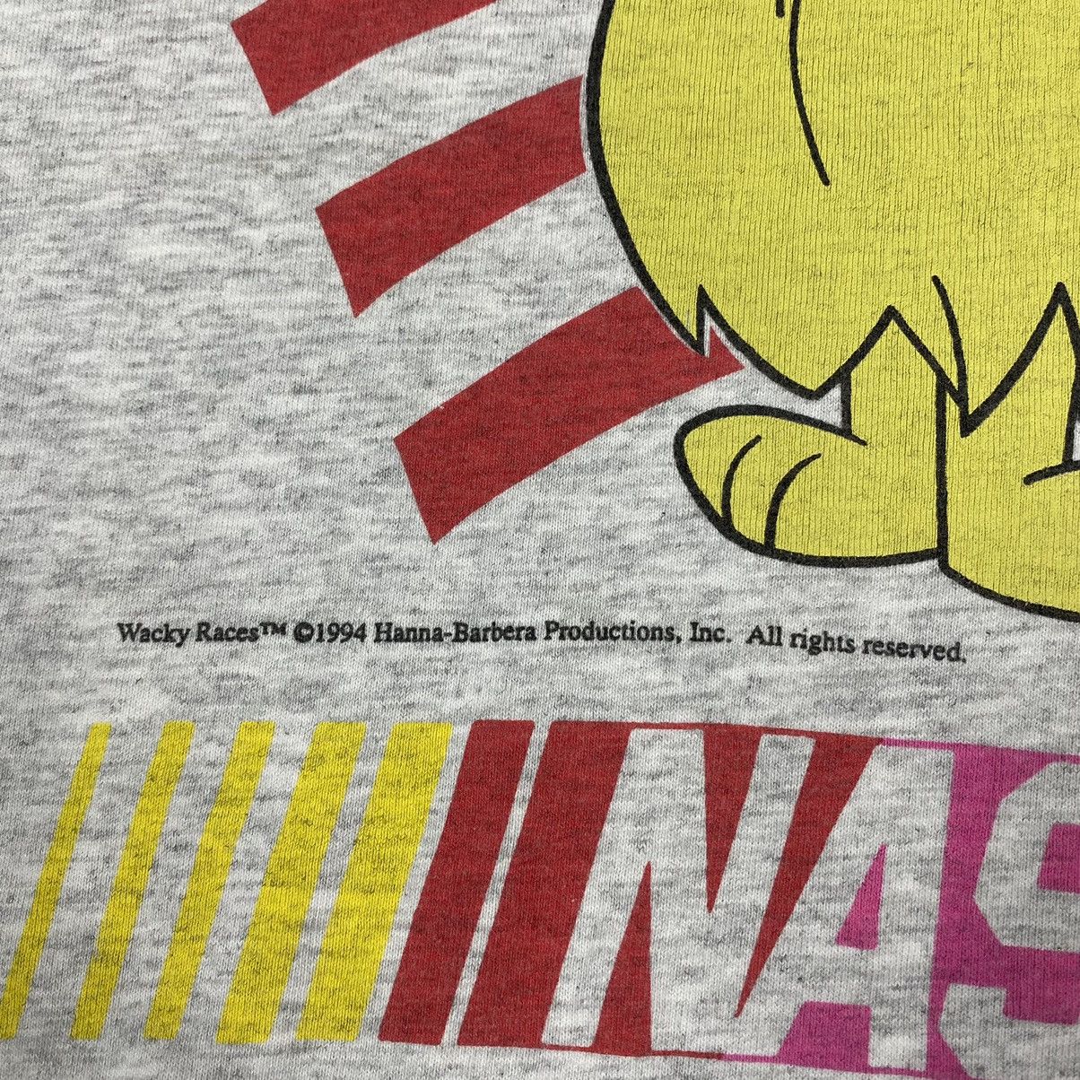 NASCAR × Vintage VINTAGE 90's NASCAR UNITED STATES WACKY RACES CARTOON TEE Size US L / EU 52-54 / 3 - 4 Thumbnail