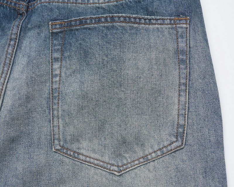 Vintage Street button straight distressed gradient vintage jeans Size US 32 / EU 48 - 5 Thumbnail