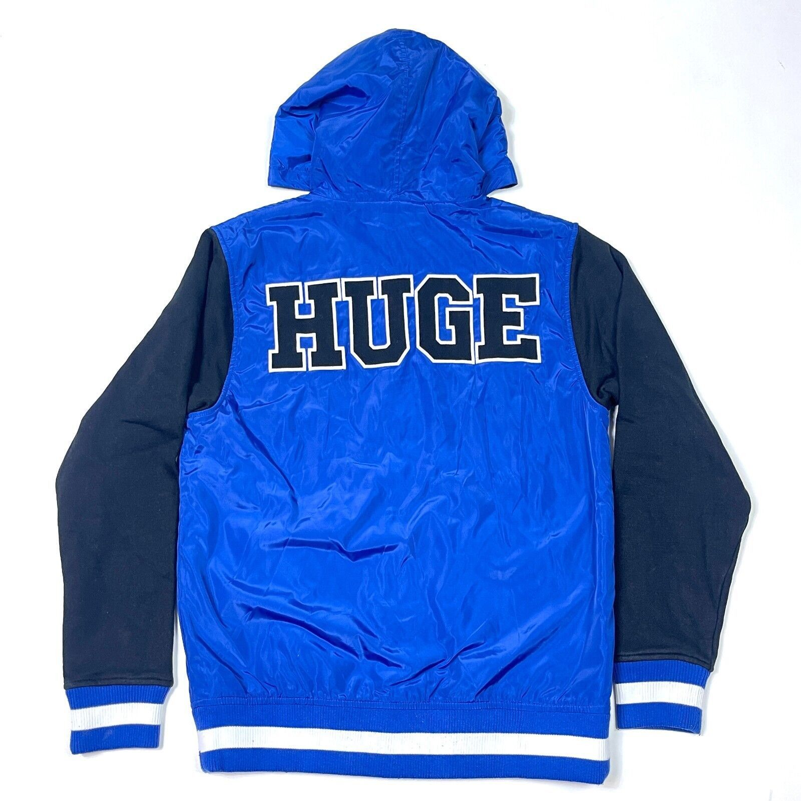 The Hundreds The Hundreds Huge Satin Cotton Hooded Bomber Varsity Jacket Size US L / EU 52-54 / 3 - 6 Thumbnail