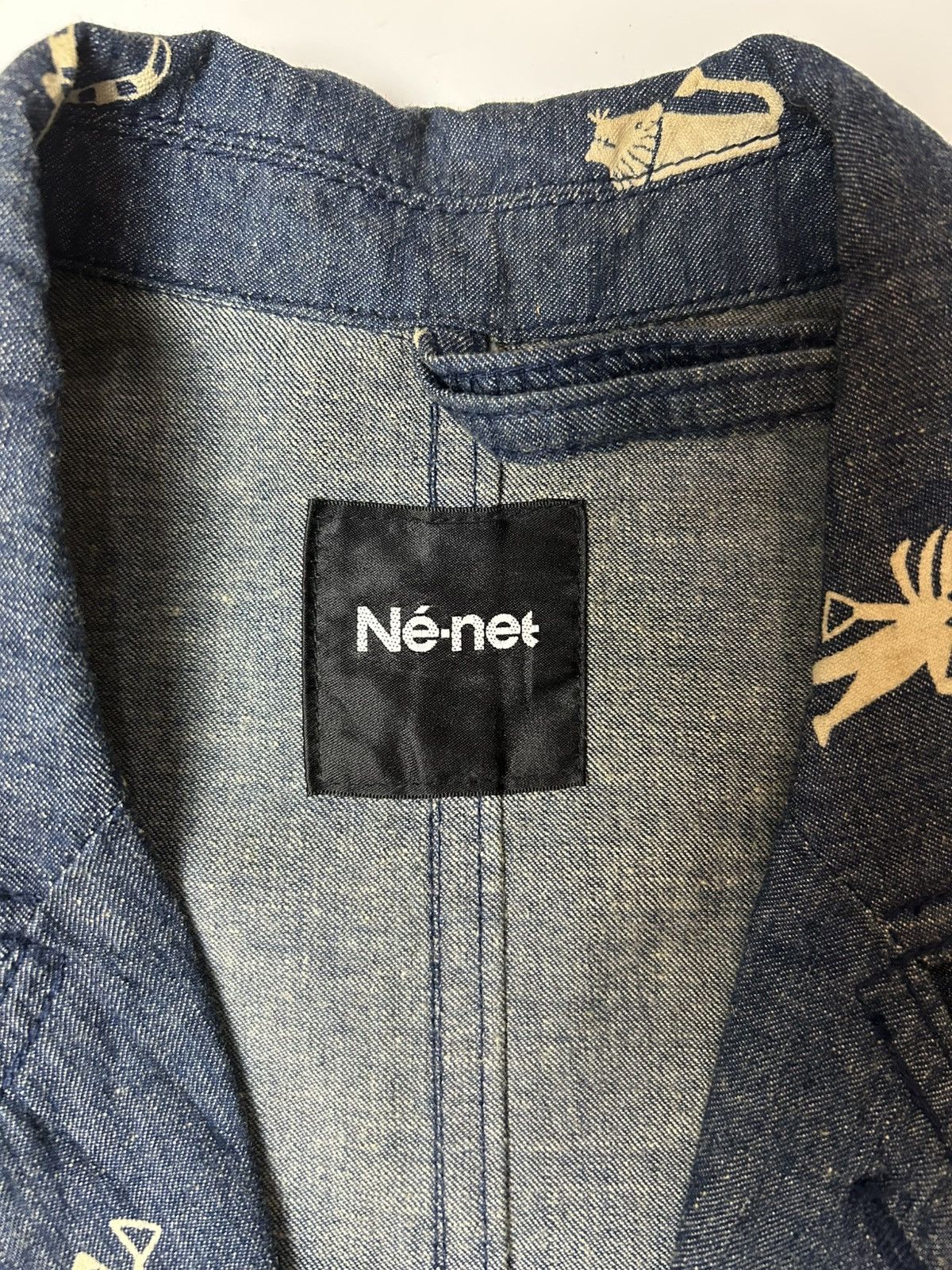 Designer × Issey Miyake × Ne-Net NE-NET DENIM STYLE LONG COAT Size S / US 4 / IT 40 - 9 Thumbnail