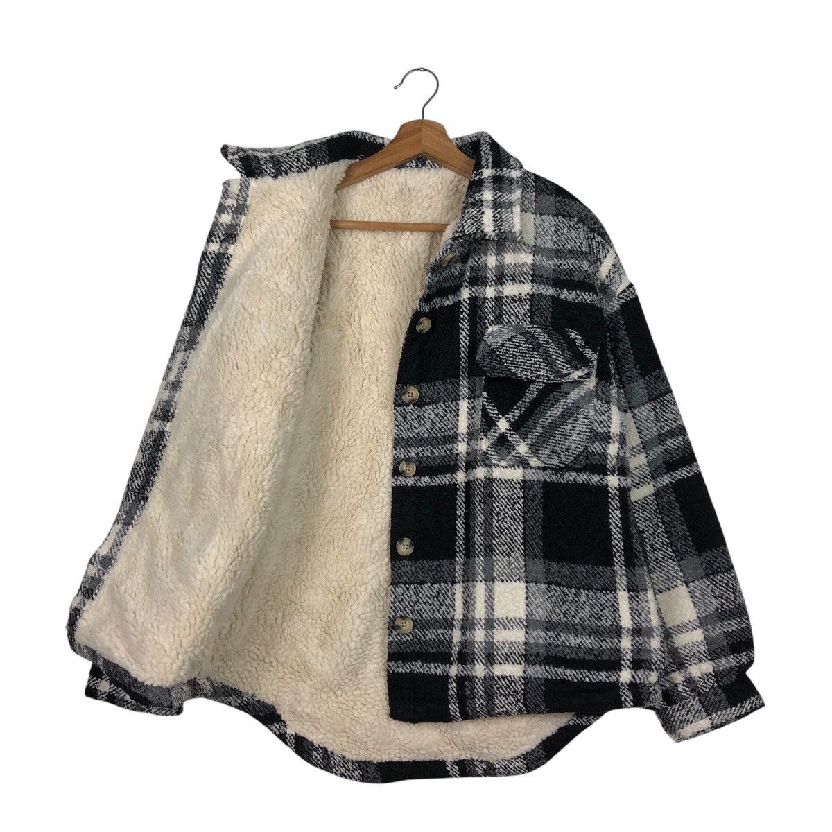 Flannel 📌Vintage Flannel Jacket Blanket Sherpa Private Pause Tartan Size US M / EU 48-50 / 2 - 12 Thumbnail
