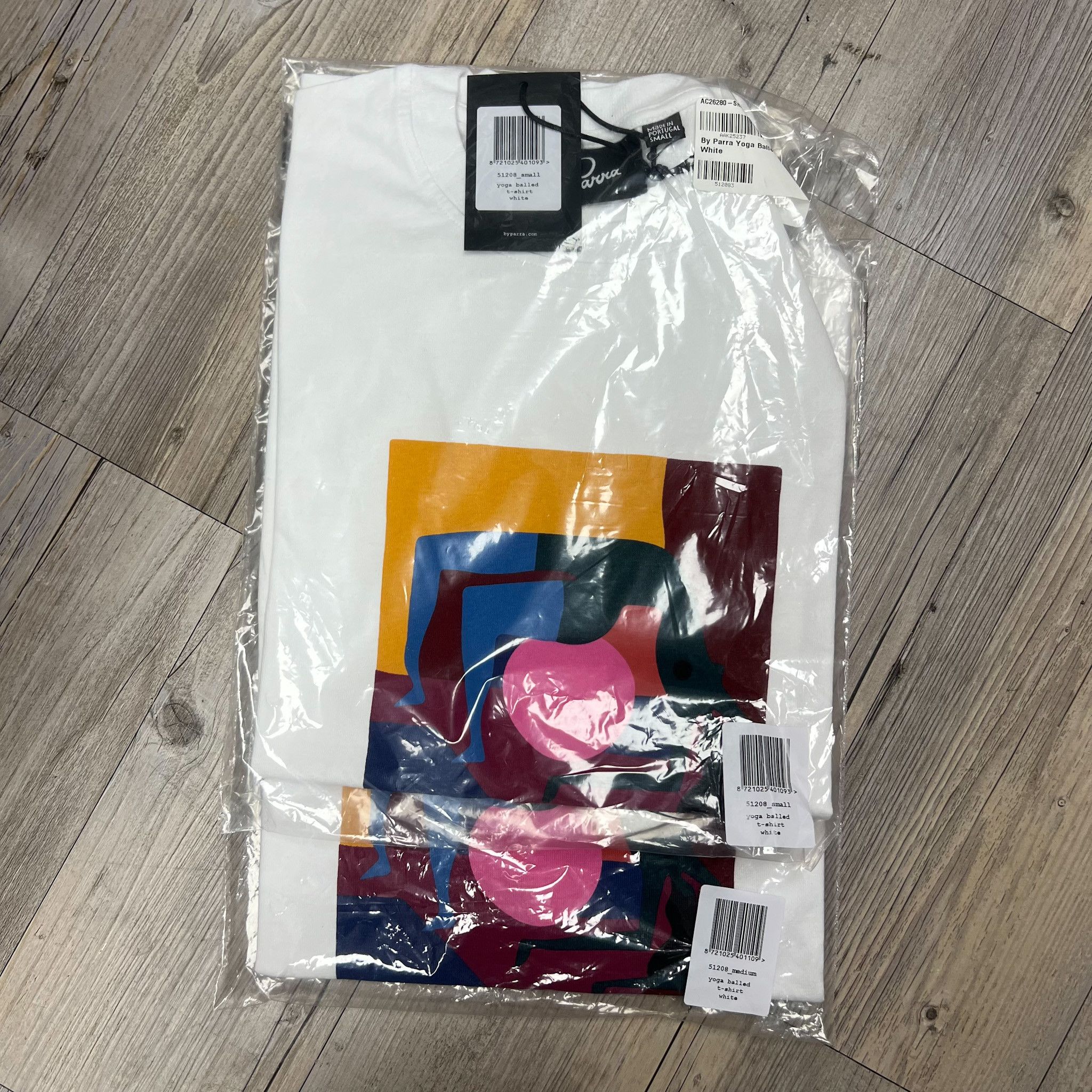 By Parra By Parra Yoga Balled Tee White • M Size US M / EU 48-50 / 2 - 3 Thumbnail
