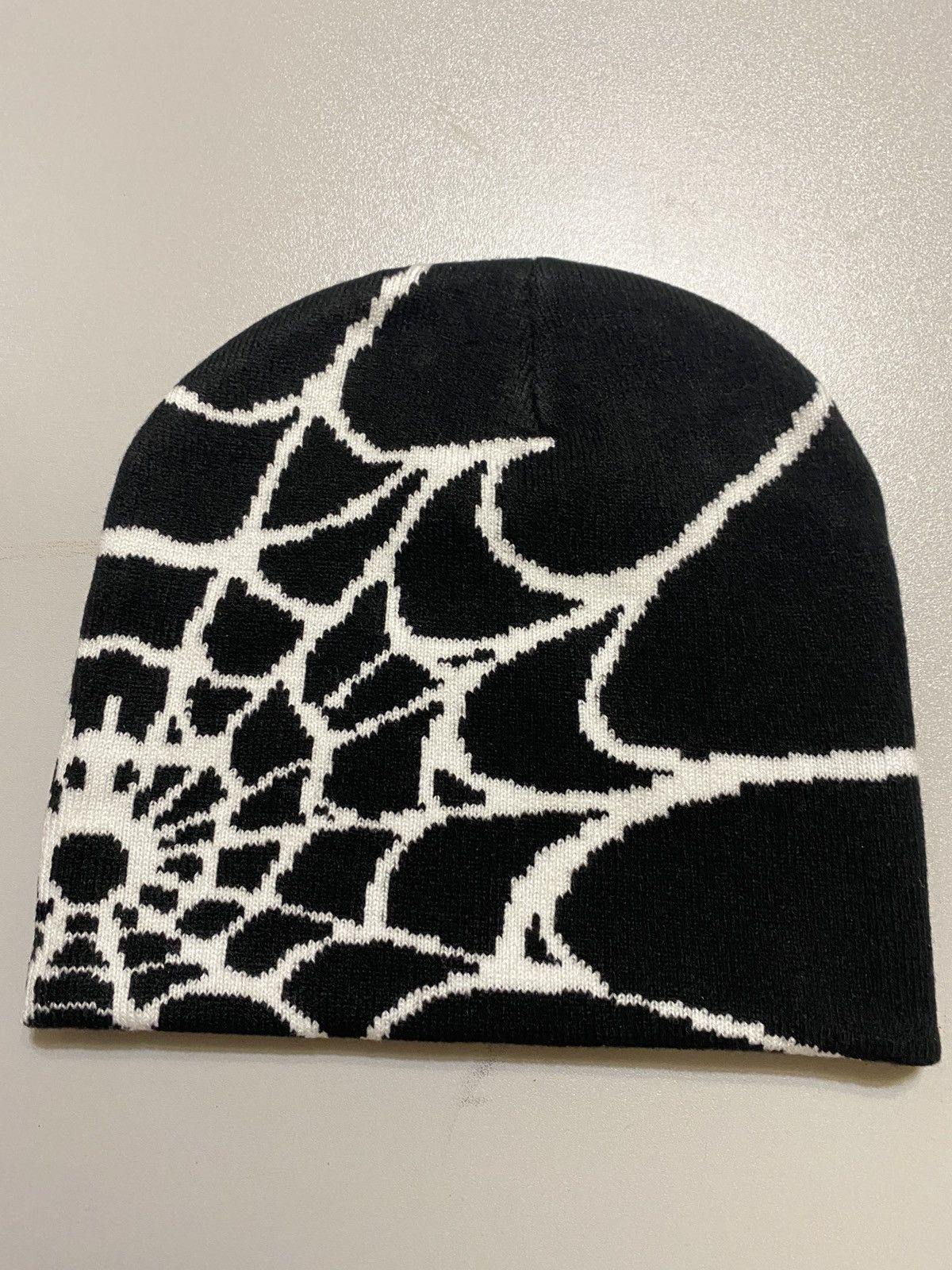Japanese Brand × Vintage Y2K Spider Web Alt Punk Y2K Knitted vintage Beanie Hat Size ONE SIZE - 2 Thumbnail