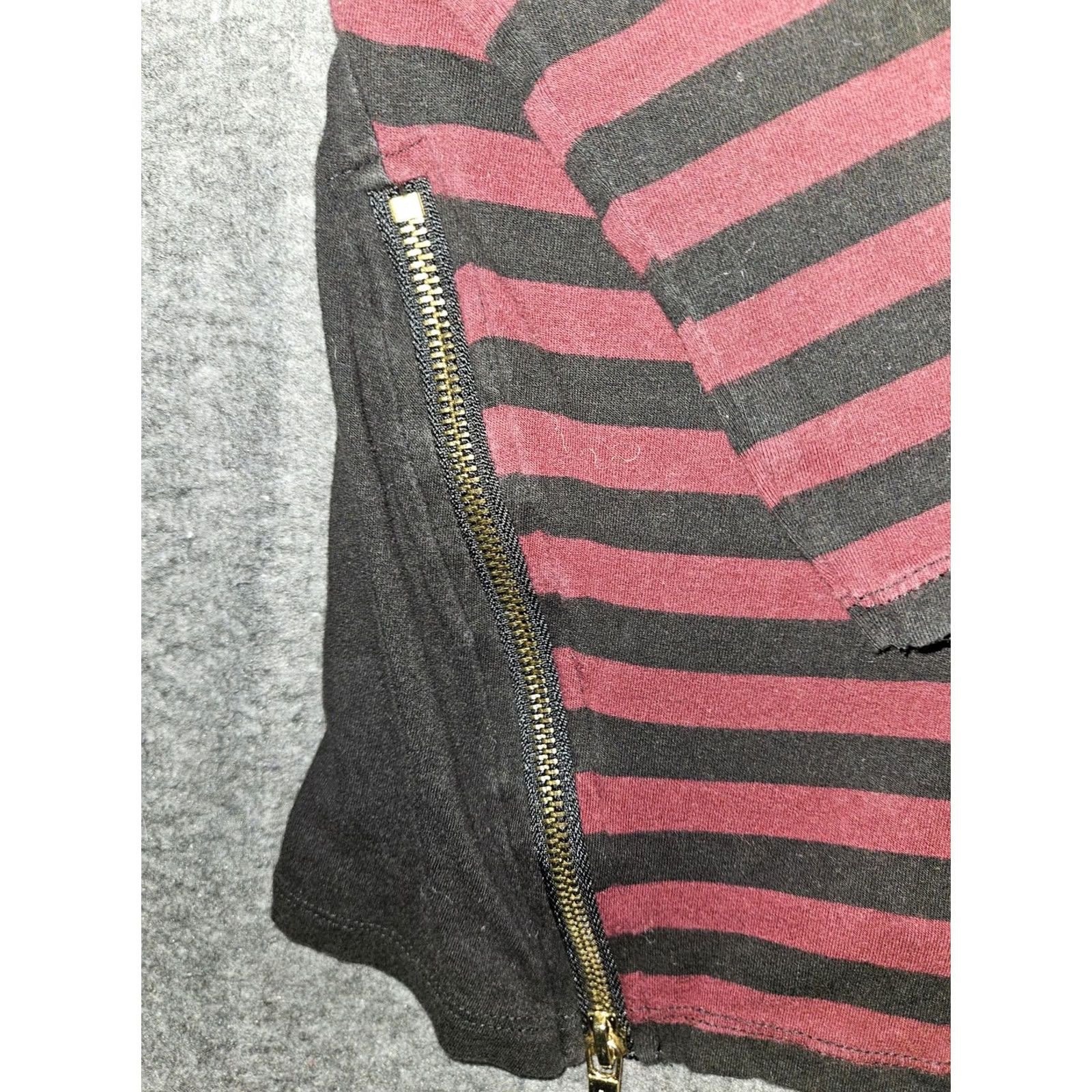 Michael Kors Michael Kors Shirt Womens Small Striped Long Sleeve Zipper Tunic Top Size S / US 4 / IT 40 - 4 Thumbnail