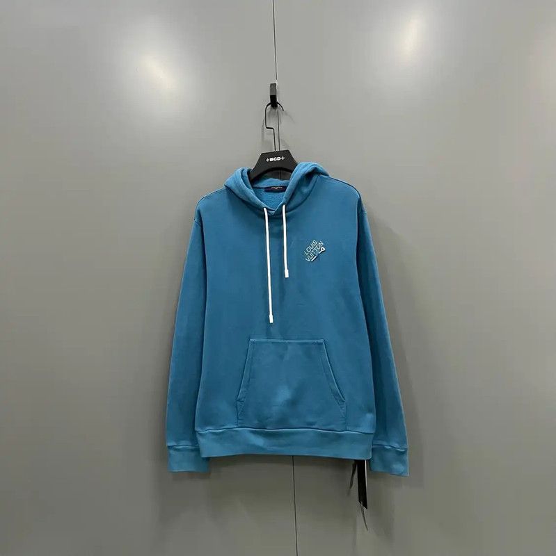 Louis Vuitton Louis Vuitton Blue Cotton Logo Sweatshirt 0089 Size US L / EU 52-54 / 3 - 1 Thumbnail