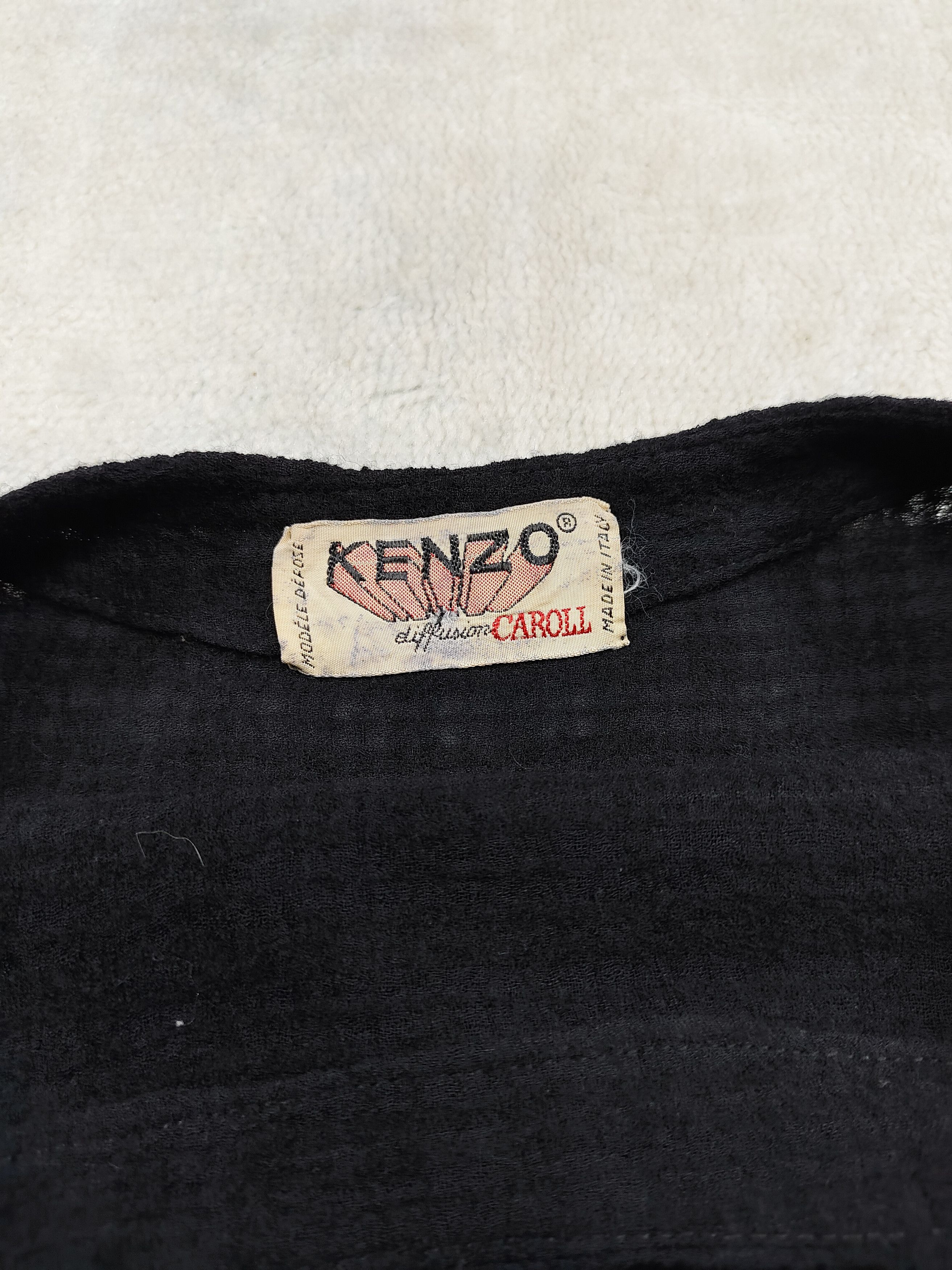 Kenzo ARCHIVE📕80s Kenzo Diffusion Caroll Knit Sheer Dress Size S / US 4 / IT 40 - 8 Thumbnail