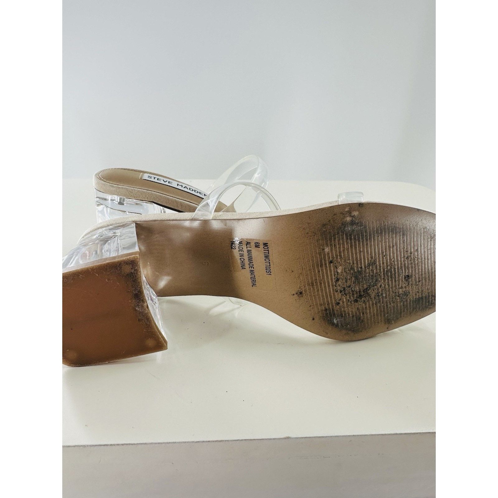 Steve Madden Steve Madden Women's Lilah High Heels Sandal Clear Straps Size US 6 / IT 36 - 4 Thumbnail