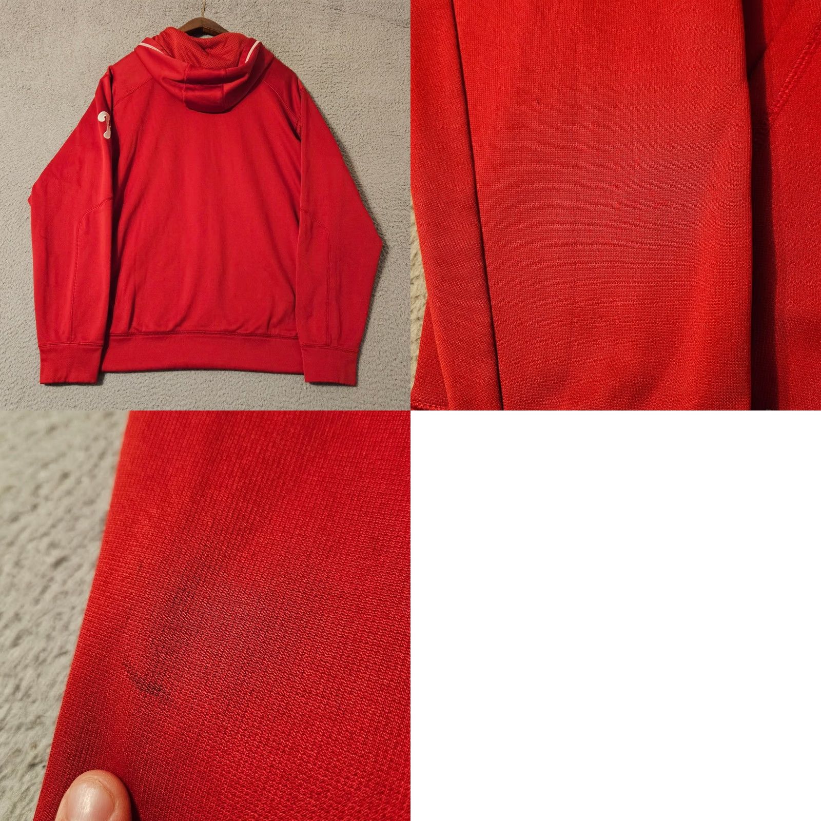 Nike Nike Therma Fit Hoodie Red Authentic Collection Philadelphia Phillies M Mens Size Medium Size US M / EU 48-50 / 2 - 8 Thumbnail