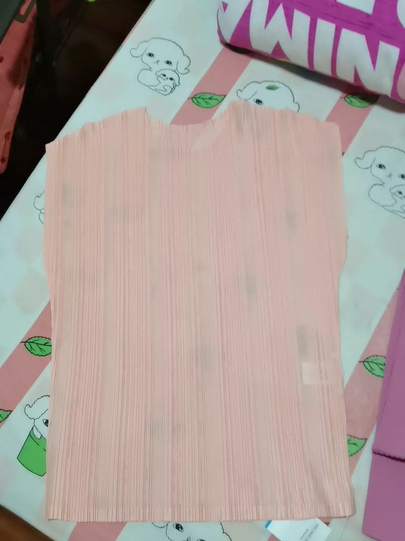 Issey Miyake issey miyake size:3 Pink short-sleeved shirt 2506-Nextarro Size XXS / US 00 / IT 34 - 2 Thumbnail