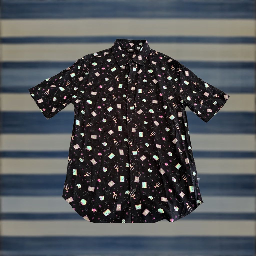 Disney Disney Hocus Pocus Button Up Shirt Mens Small Black Halloween AOP Short Sleeve Women? Size US S / EU 44-46 / 1 - 1 Thumbnail
