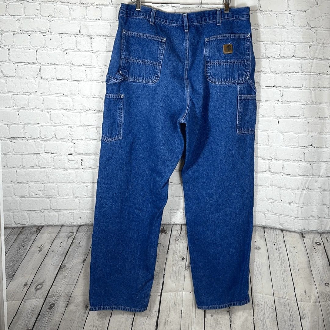 Carhartt VINTAGE Carhartt Dungaree Fit Mens Carpenter Jeans W40 L34 Blue Straight Jeans Mens Size US 40 / EU 56 - 7 Thumbnail