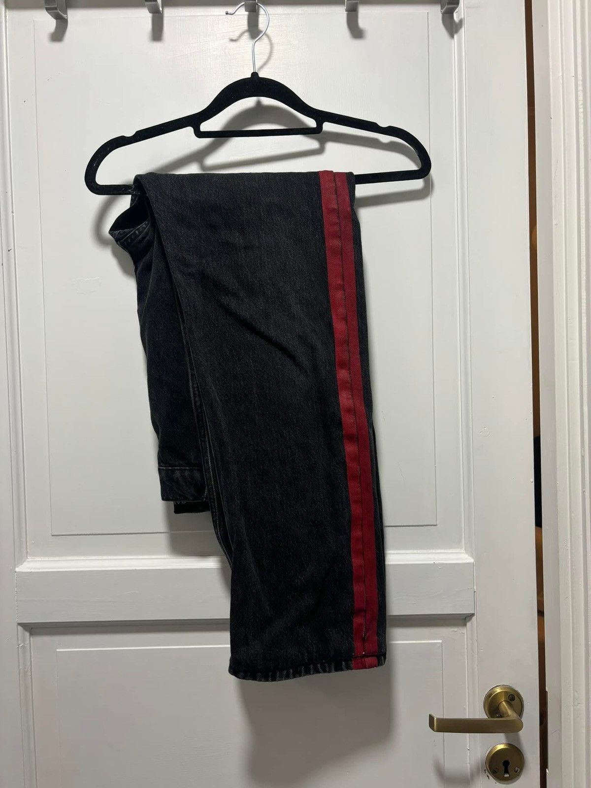 Balenciaga Red stripe jeans Size US 34 / EU 50 - 7 Thumbnail
