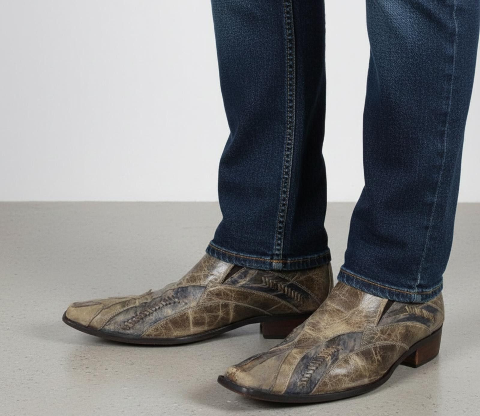 Jo Ghost JO Ghost Italy Vero Cuoio Shoes Men Distressed 