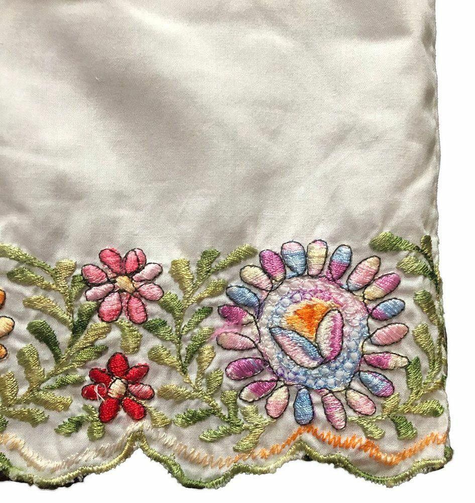Designer New White Hand Made Embroidered Dress Mestiza S Size S / US 4 / IT 40 - 3 Thumbnail