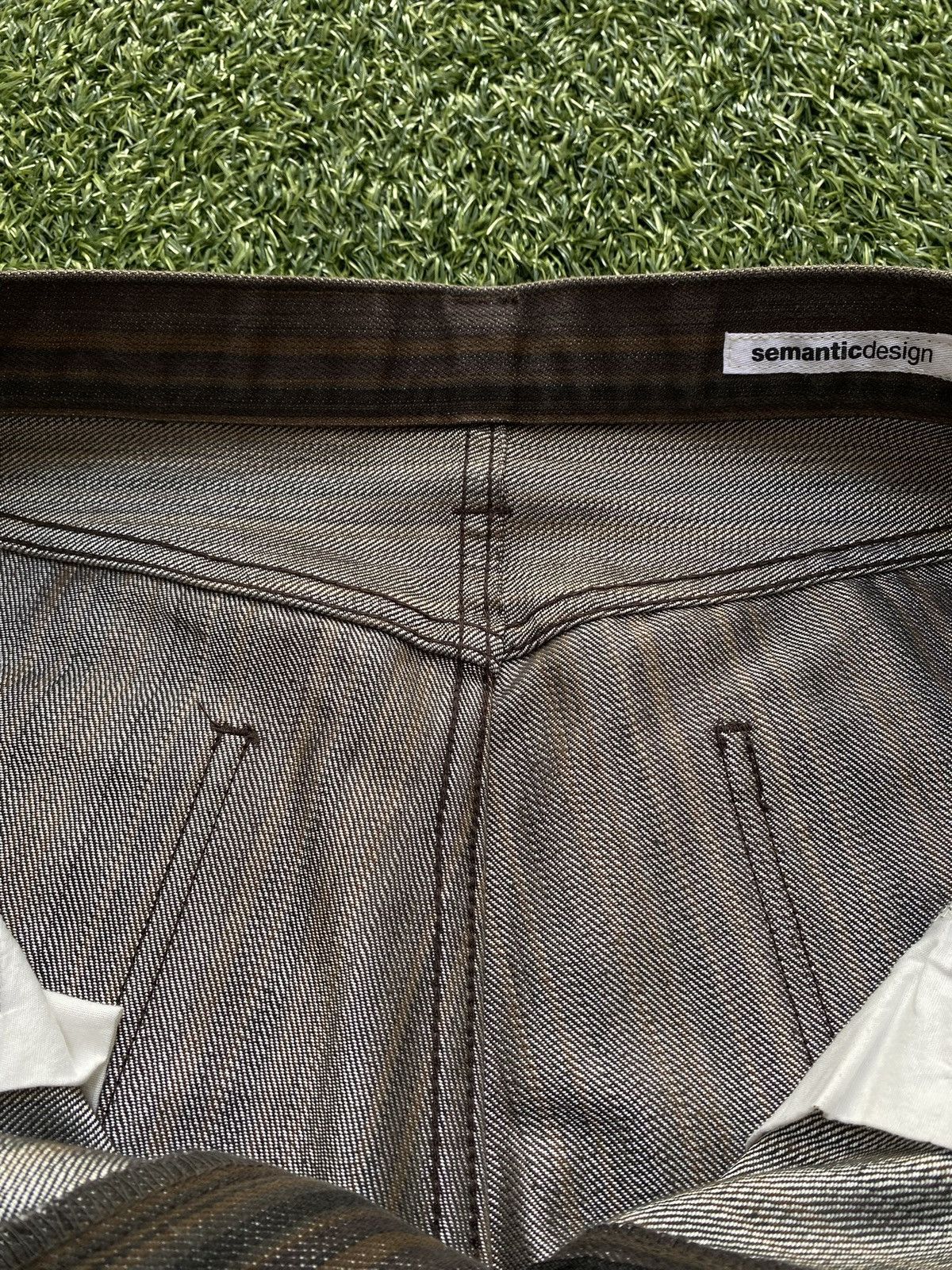 semanticdesign Y2K Semantic Design Striped Flared Pants Size US 32 / EU 48 - 14 Thumbnail
