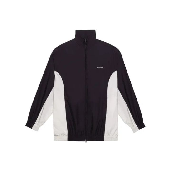 Balenciaga Balenciaga Zip-Up High Neck Jacket in Navy Blue Size US L / EU 52-54 / 3 - 1 Thumbnail