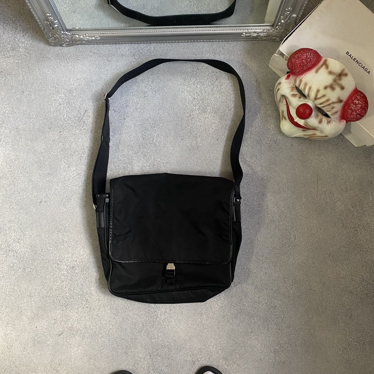 Prada Prada Bag Nylon Messenger Crossbody Size ONE SIZE - 1 Thumbnail