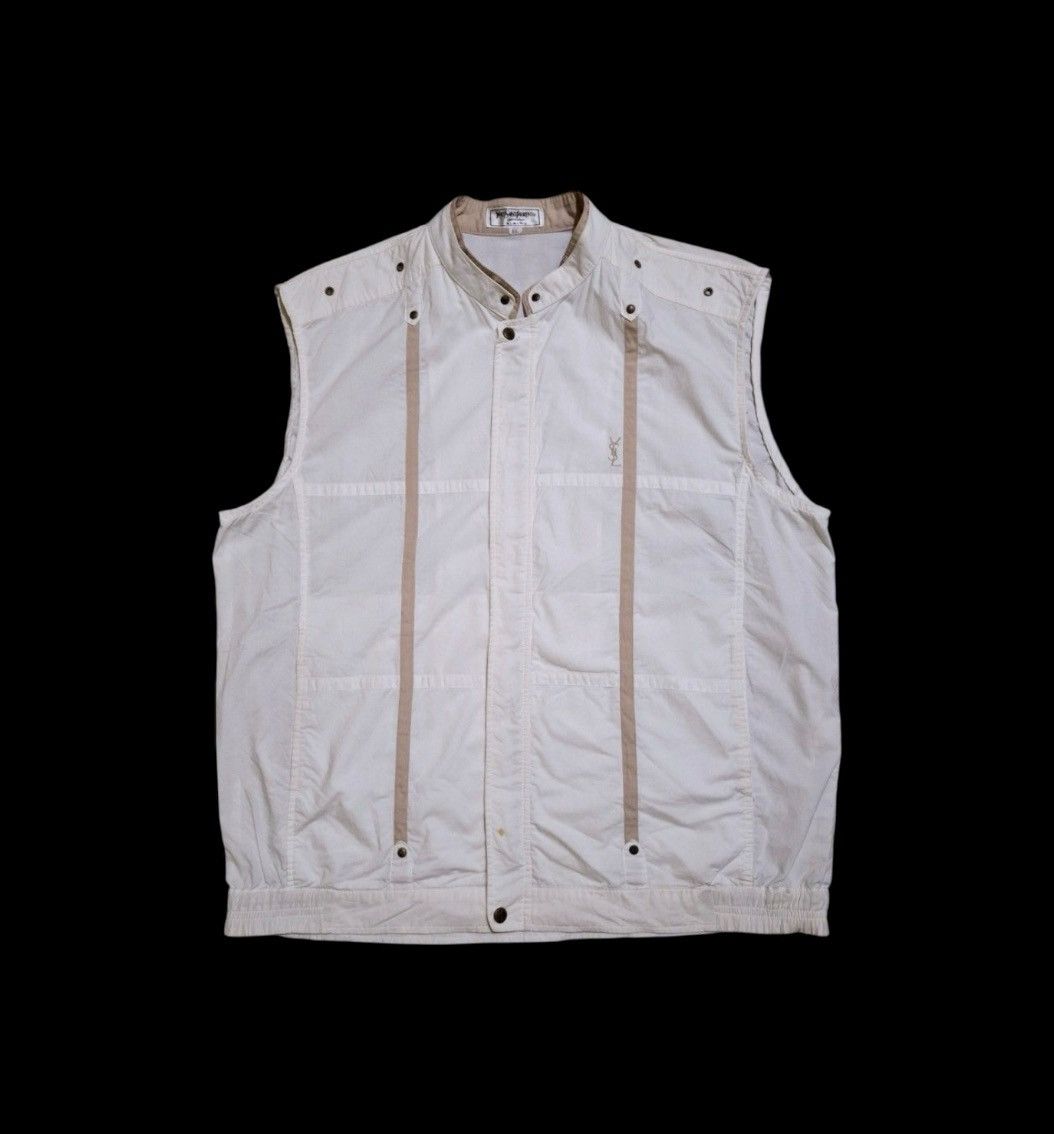 Yves Saint Laurent Vintage Yves Saint Laurent Striped Vest Size US L / EU 52-54 / 3 - 1 Thumbnail