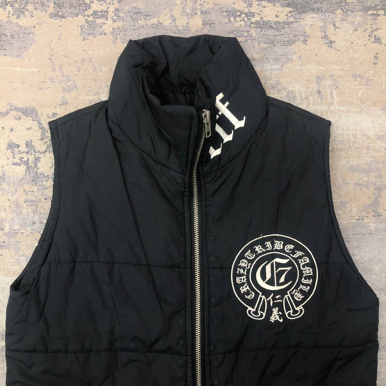 Japanese Brand Y686. CRAZY TRIBE 7 FAMILY CROMEHEART INSPIRE DOWN JACKET Size US S / EU 44-46 / 1 - 2 Thumbnail