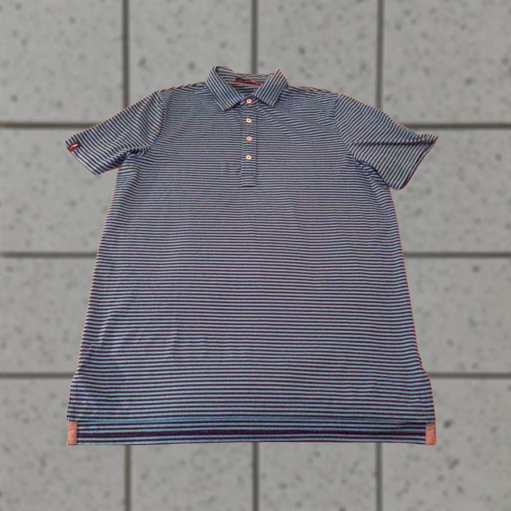 Polo Ralph Lauren VINTAGE Mens Polo Ralph Lauren RLX Polo Shirt L Large Blue Teal Stripes Mens, Polo, Shirt, RLX, Striped, Blue, Polo Ralph Lauren, Size L Size US L / EU 52-54 / 3 - 1 Thumbnail