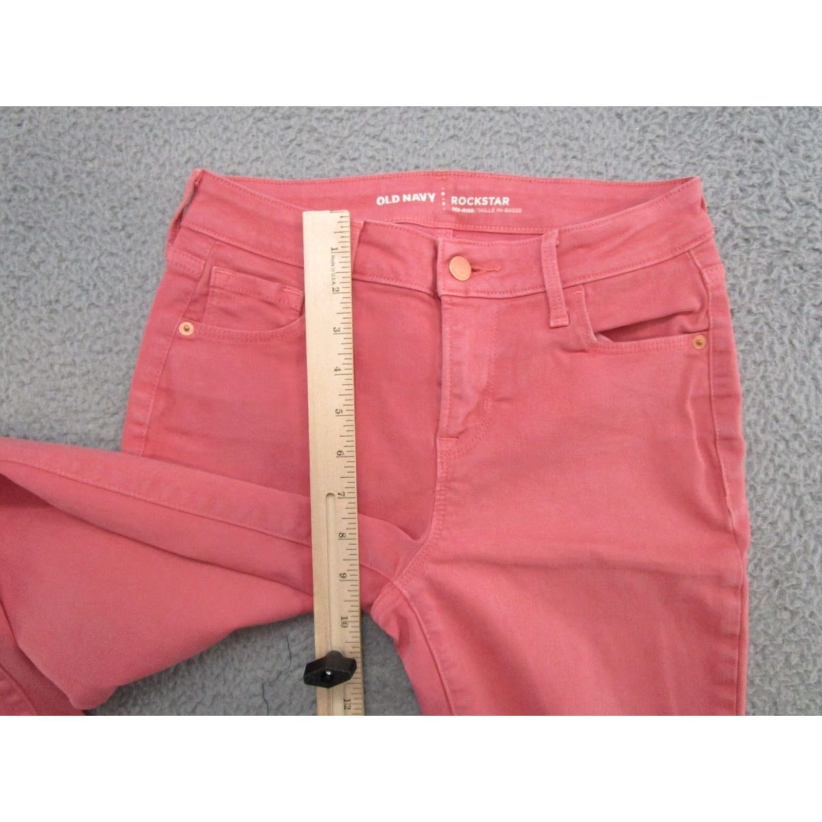Old Navy VINTAGE Old Navy Rockstar Distressed Pink Denim Jeans Women 2 Reg Stretch Denim Jeans Pink Women Size 2 Distressed Ankle Stretch Size 26" / US 2 / IT 38 - 7 Thumbnail