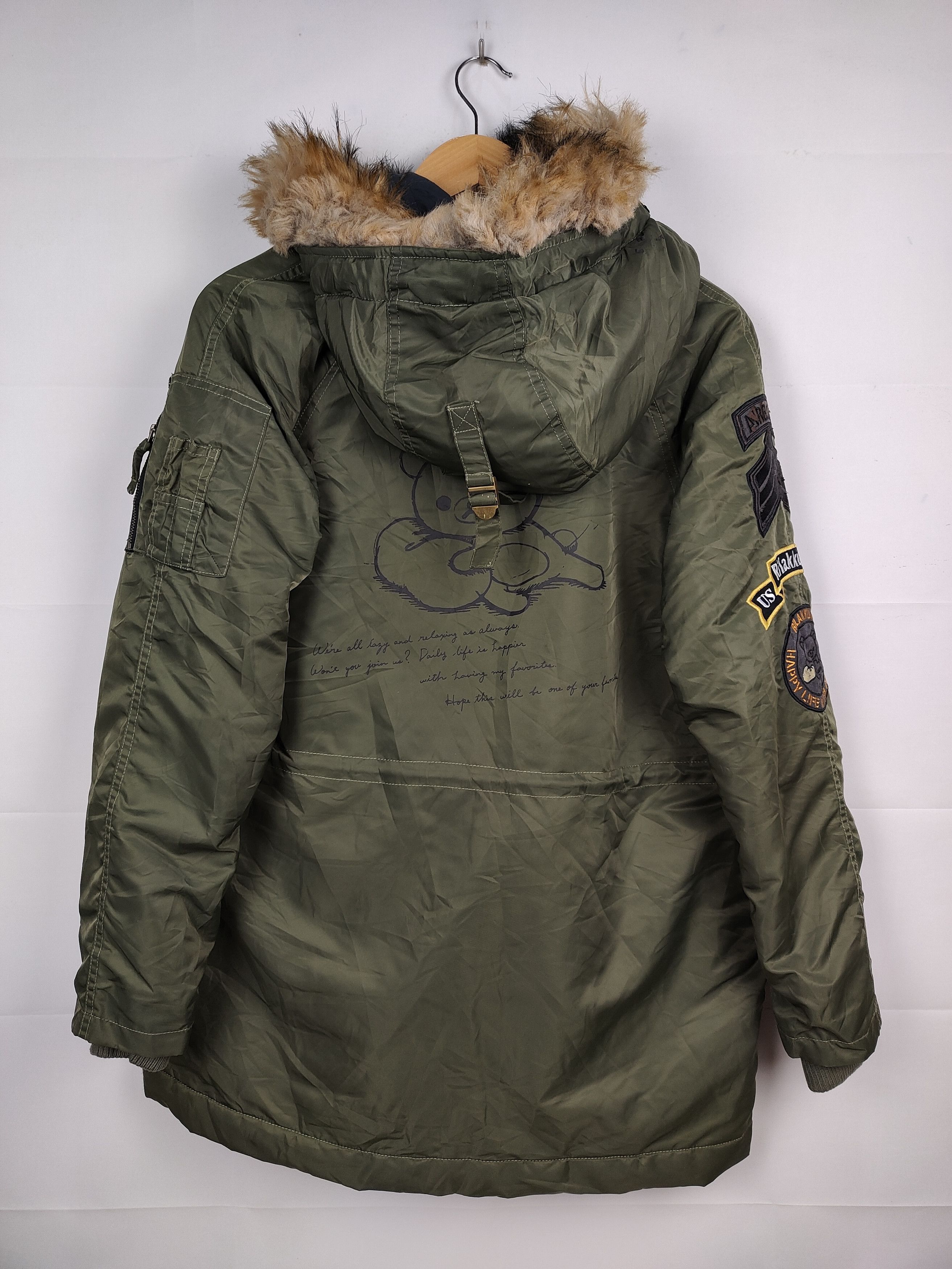 Japanese Brand Rilakkuma N-3B Parka Jacket Size US M / EU 48-50 / 2 - 7 Thumbnail