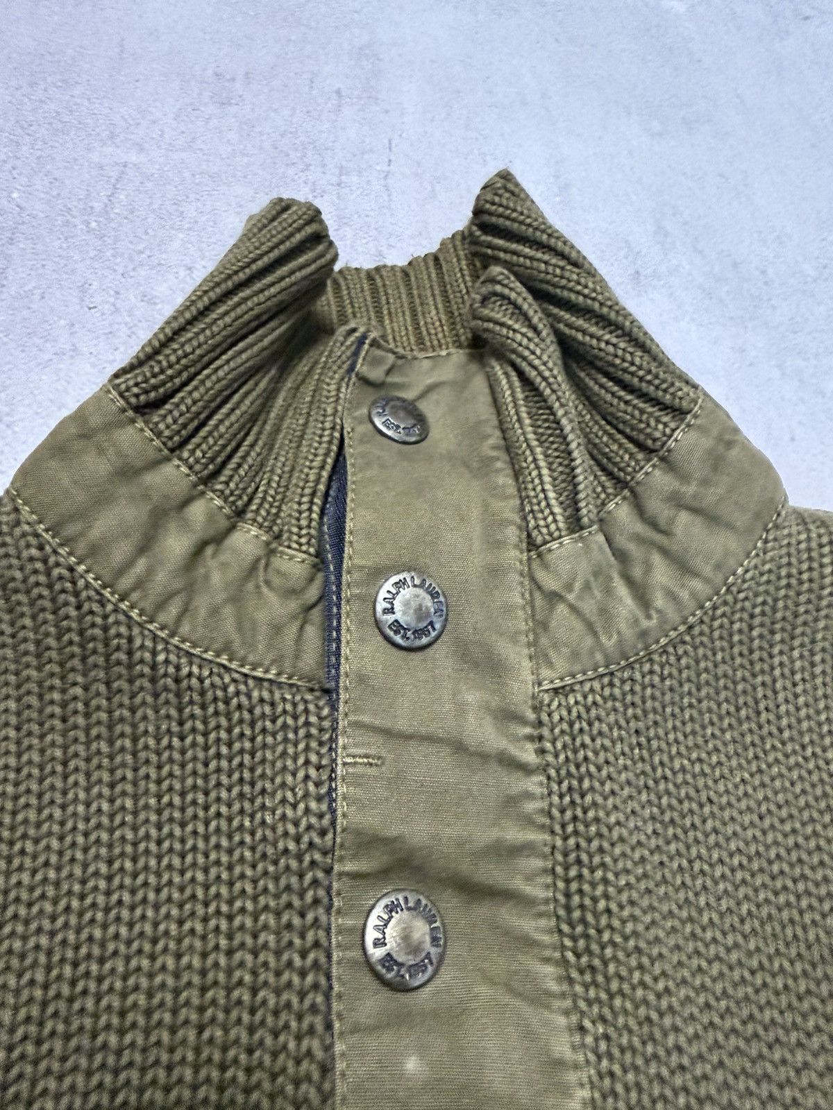 Vintage Vintage Polo Ralph Lauren Sweater Knit Zip 1/3 Mens 90s Size US M / EU 48-50 / 2 - 4 Thumbnail