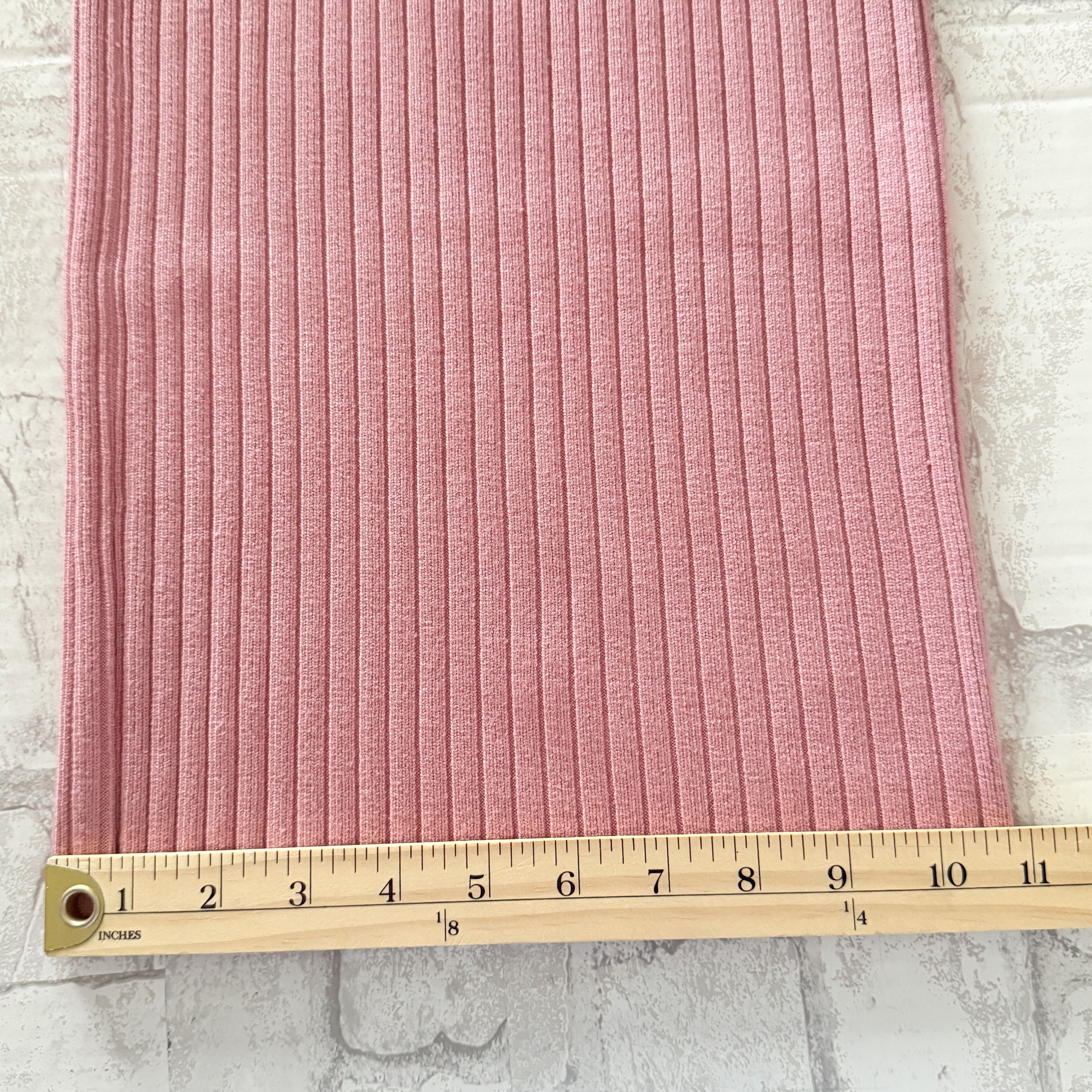 Lulus Lulus Snuggly Pink Ribbed Knit Wide-Leg Pants High Waist Size 27" / US 4 / IT 40 - 8 Thumbnail
