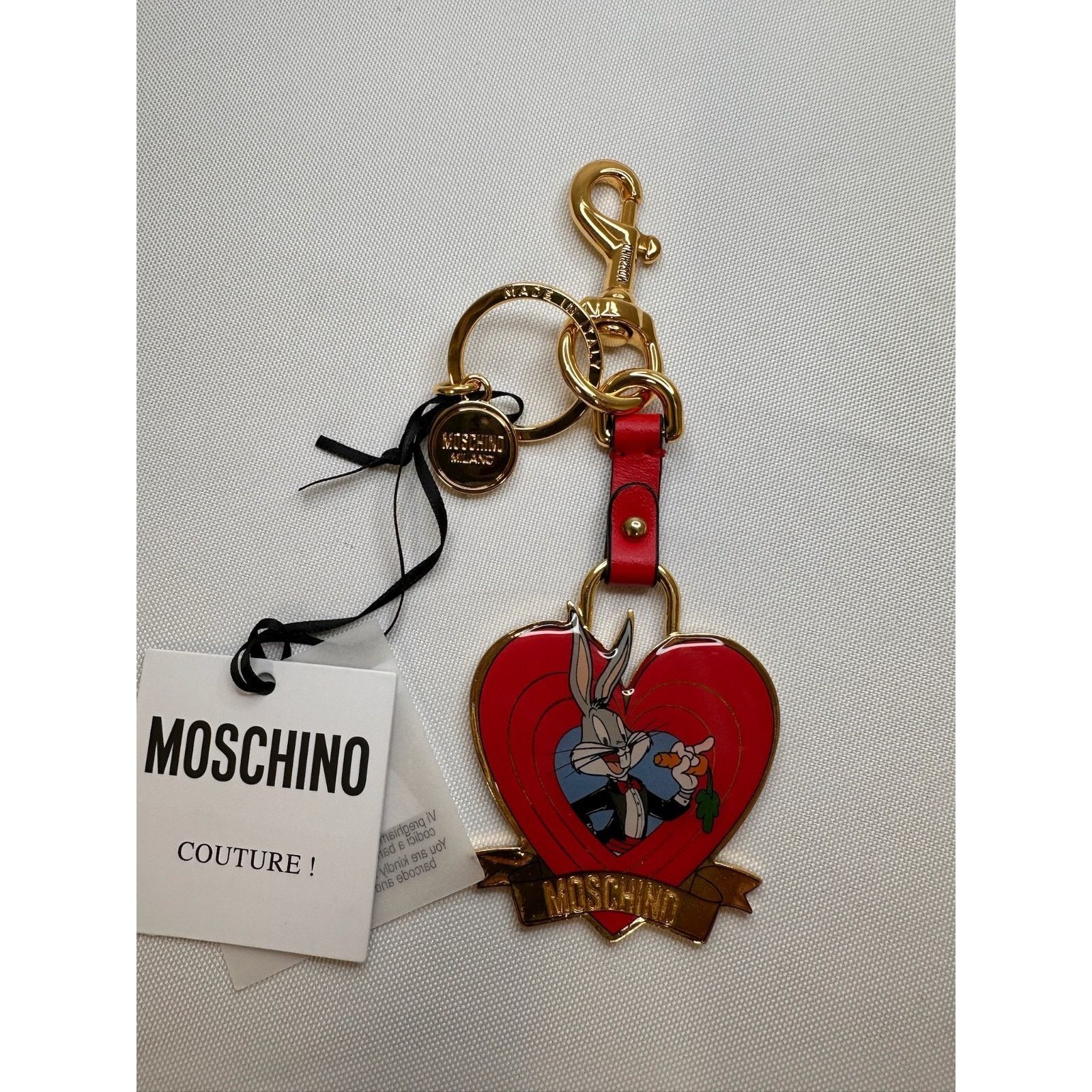 Moschino SS23 MOSCHINO Couture Jeremy Scott Bugs Bunny Heart Keychain Size ONE SIZE - 4 Thumbnail