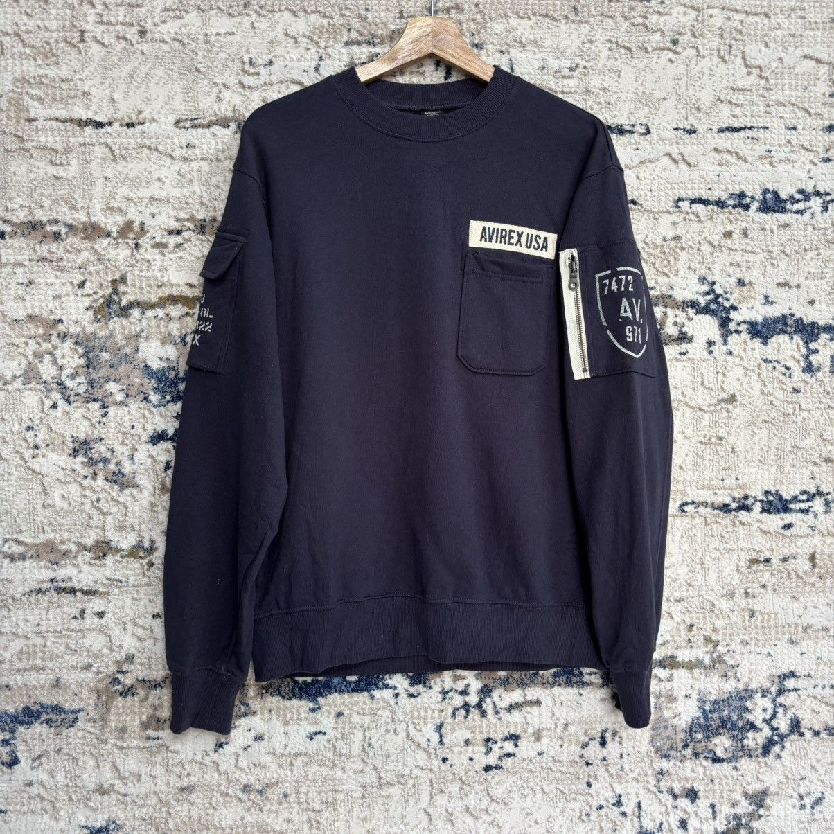 Avirex AVIREX CREWNECK SWEATSHIRT MILITARY STYLE Size US M / EU 48-50 / 2 - 1 Thumbnail