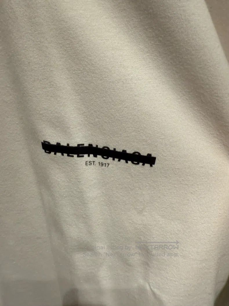 Balenciaga Balenciaga White Cover Tape Deletion Line Short Sleeve Size US S / EU 44-46 / 1 - 2 Thumbnail