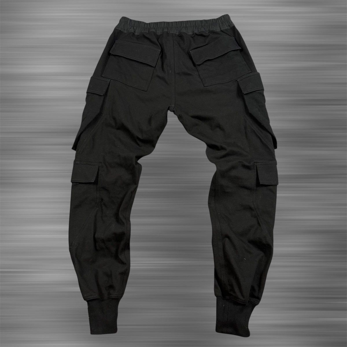 Rick Owens Rick Owens SS25 Mastodon Megacargo ‘Black’ Sweatpants Size US 34 / EU 50 - 3 Thumbnail
