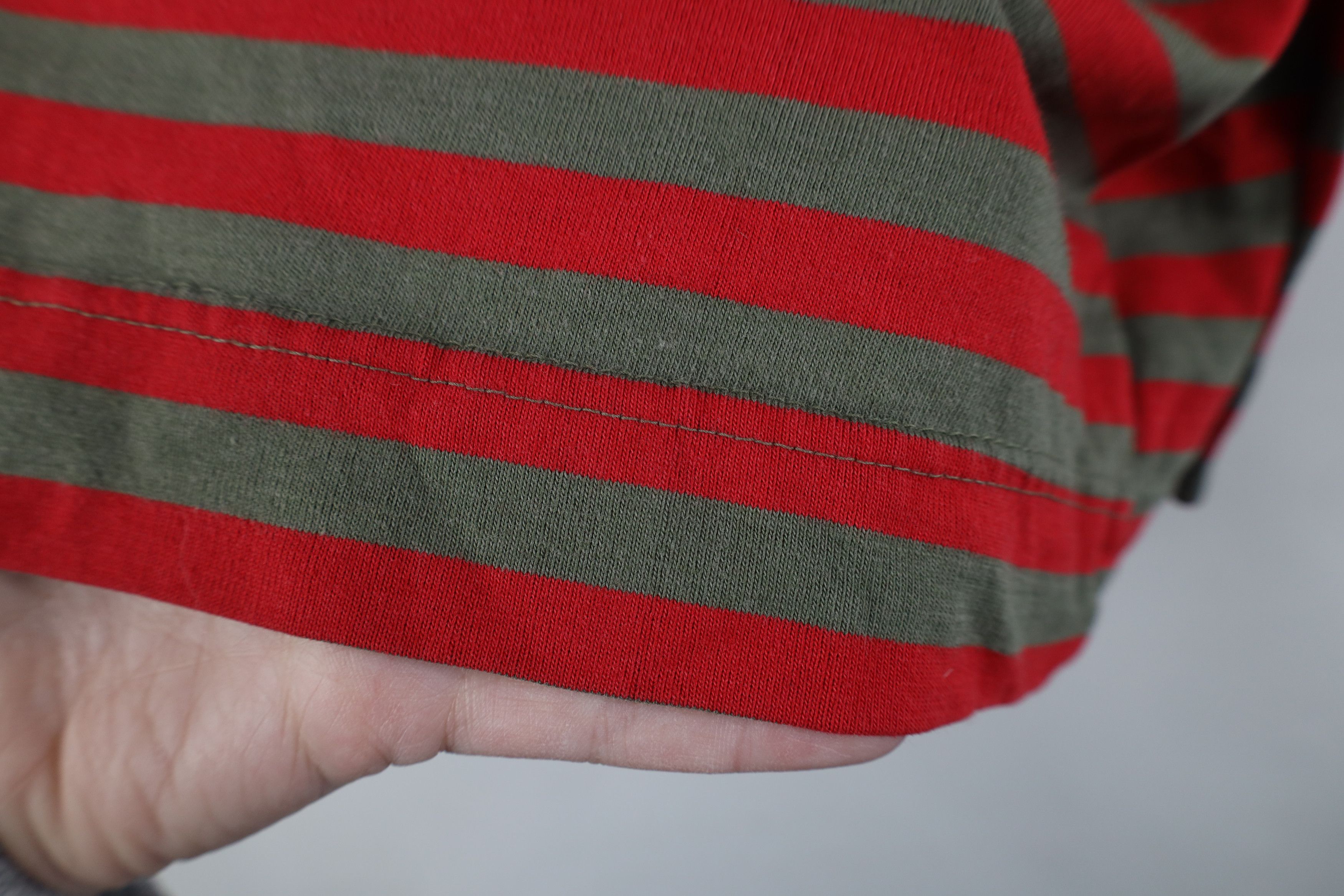 Vintage Vintage 70s Streetwear Striped Mock Neck Long Sleeve T-Shirt Size M / US 6-8 / IT 42-44 - 6 Thumbnail