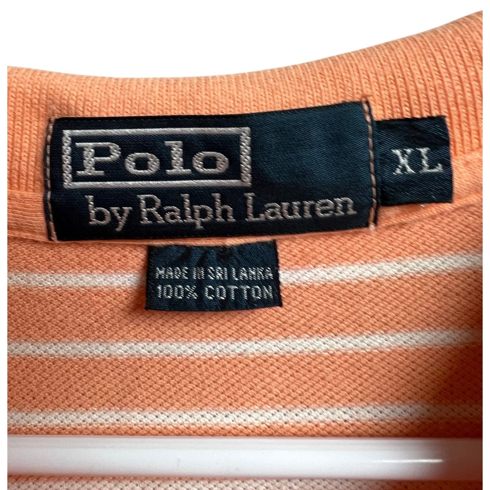 Ralph Lauren Polo by Ralph Lauren Peach White Polo Embroidered Logo XL Size US XL / EU 56 / 4 - 2 Thumbnail