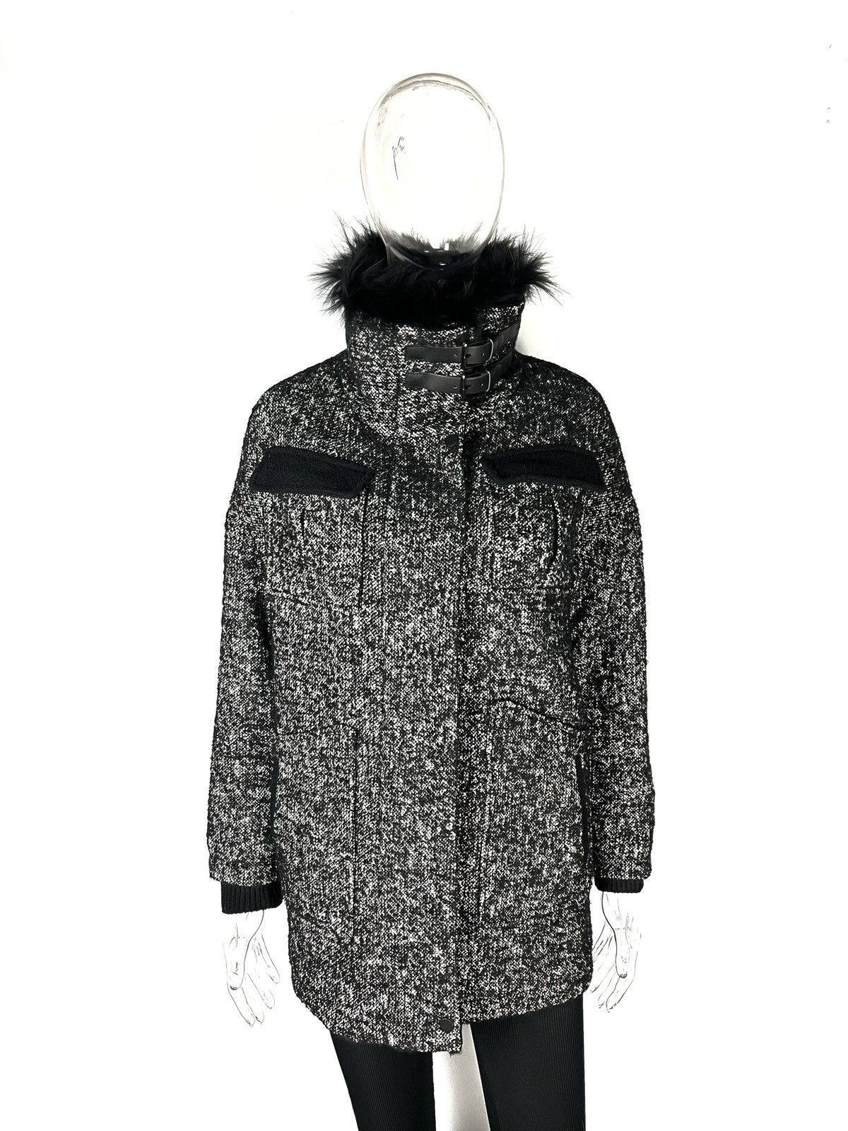 Gerard Darel Gerard Darel tweed coat jacket fur trim collar Size M / US 6-8 / IT 42-44 - 1 Thumbnail