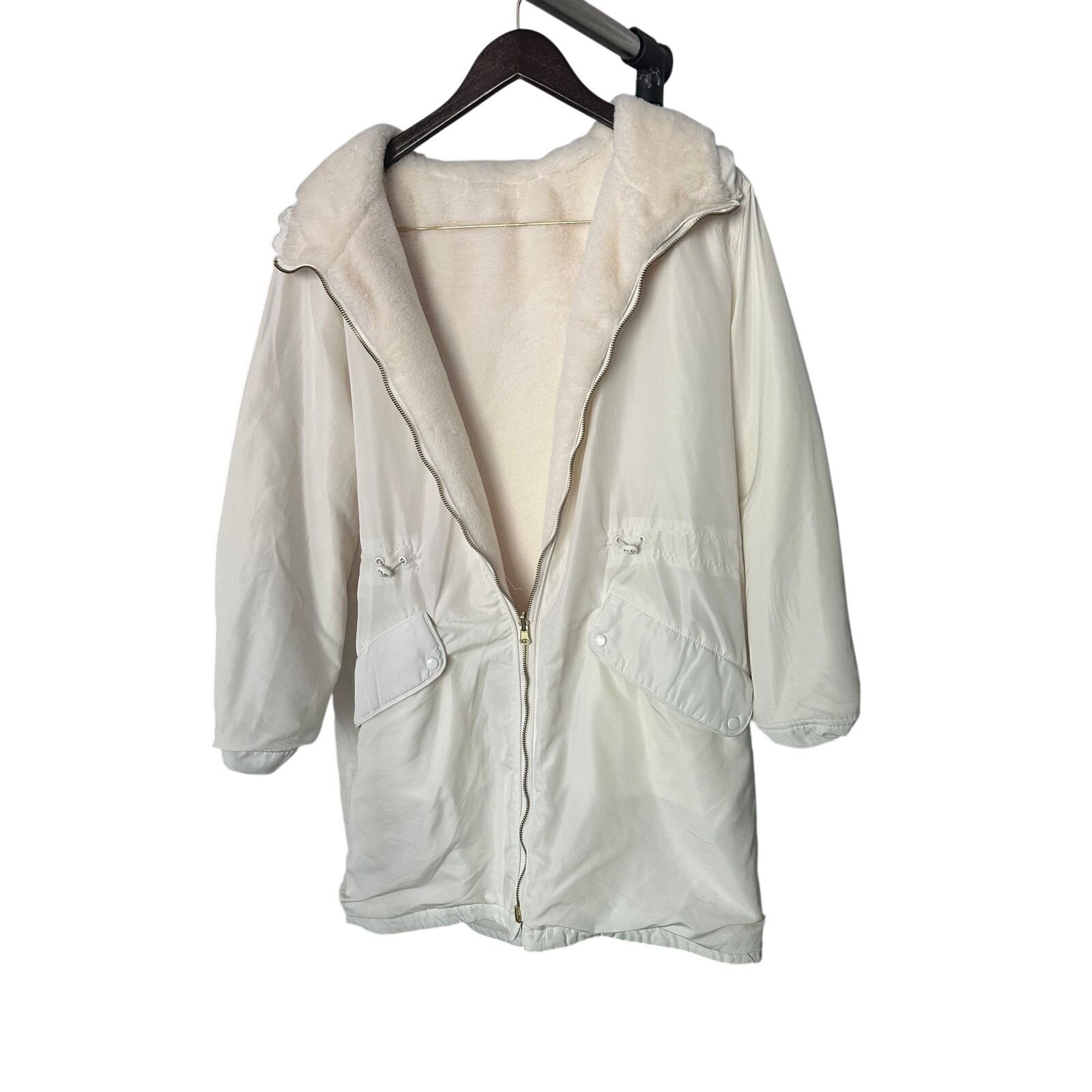 Other Ivory Women's Reversable Hooded coat Size XL / US 12-14 / IT 48-50 - 6 Thumbnail