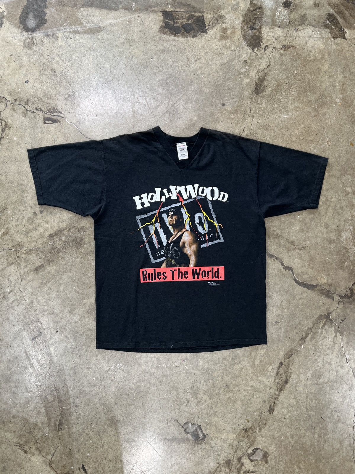 WCW/nWo Vintage 1998 Hulk Hogan Hollywood Rules the World NWO Tee XL Size US XL / EU 56 / 4 - 2 Thumbnail