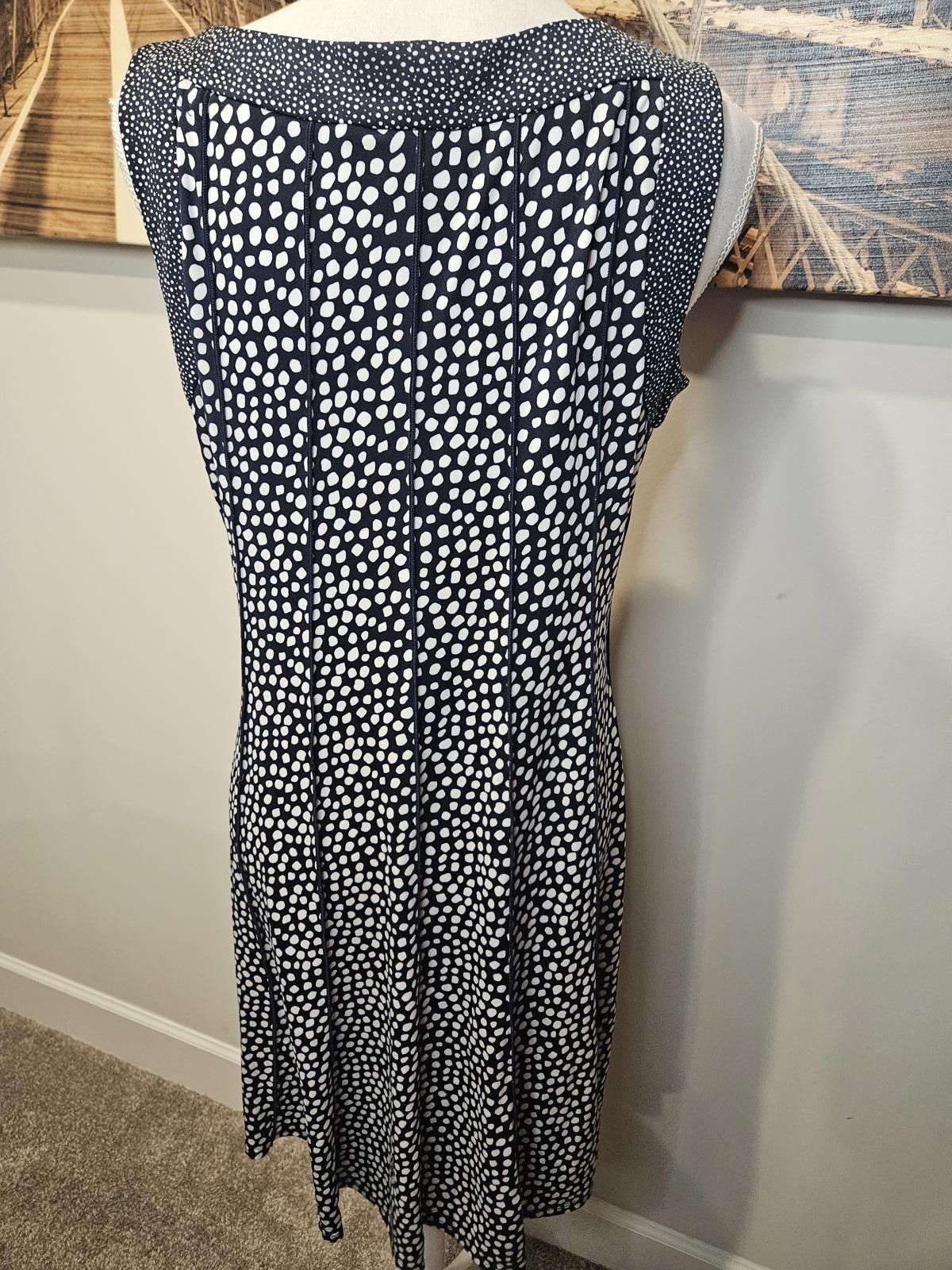 Designer Perceptions Polka Dot Slip Dress Size L / US 10 / IT 46 - 3 Thumbnail