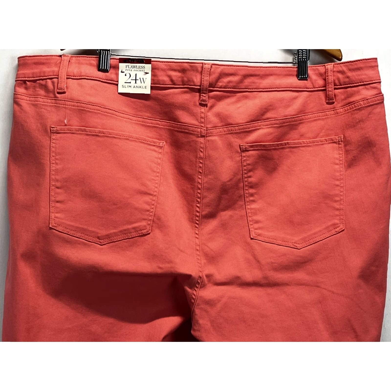 Talbots VINTAGE? No, it's not vintage. Talbots Jeans 5 Pocket Slim Ankle Women's Plus 22W Pink Pants Size 22W Plus Pink Womens Slim Ankle Jeans Size 40" / US 18 - 4 Thumbnail