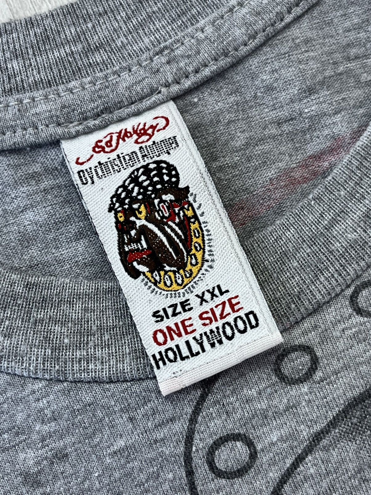 Christian Audigier × Ed Hardy × Japanese Brand Vintage Ed Hardy T-Shirt by Christian Audigier Skull Y2K 90 Size US XXL / EU 58 / 5 - 5 Thumbnail