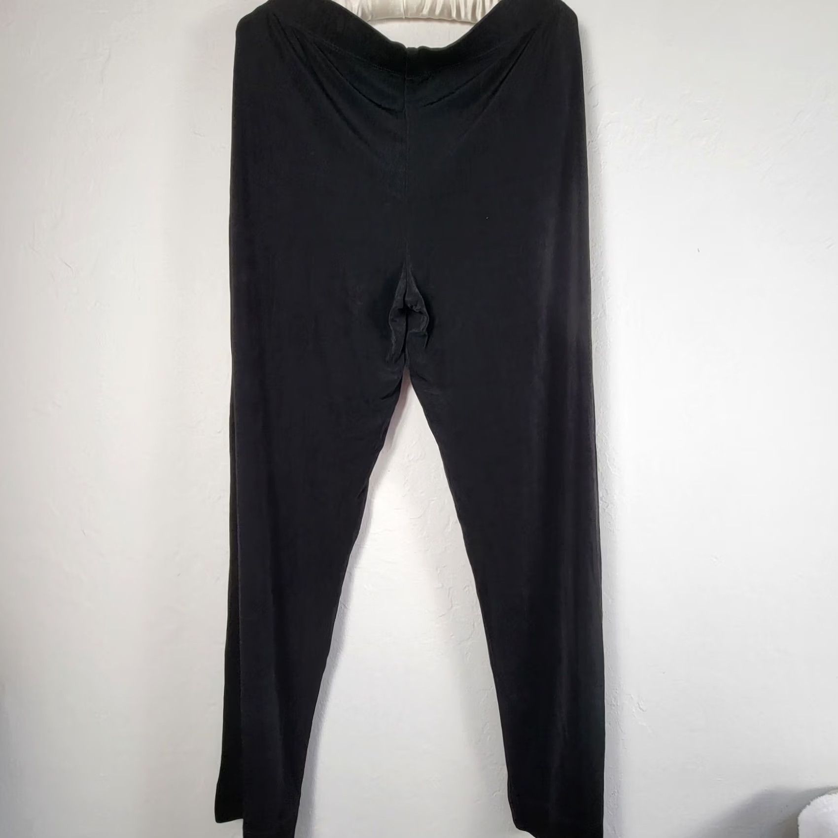 Vintage Chico's Travelers Womens Mid-Rise Straight Leg Pull-On Pants Size 1 Short Black Size 25" / US 0 / IT 36 - 2 Thumbnail