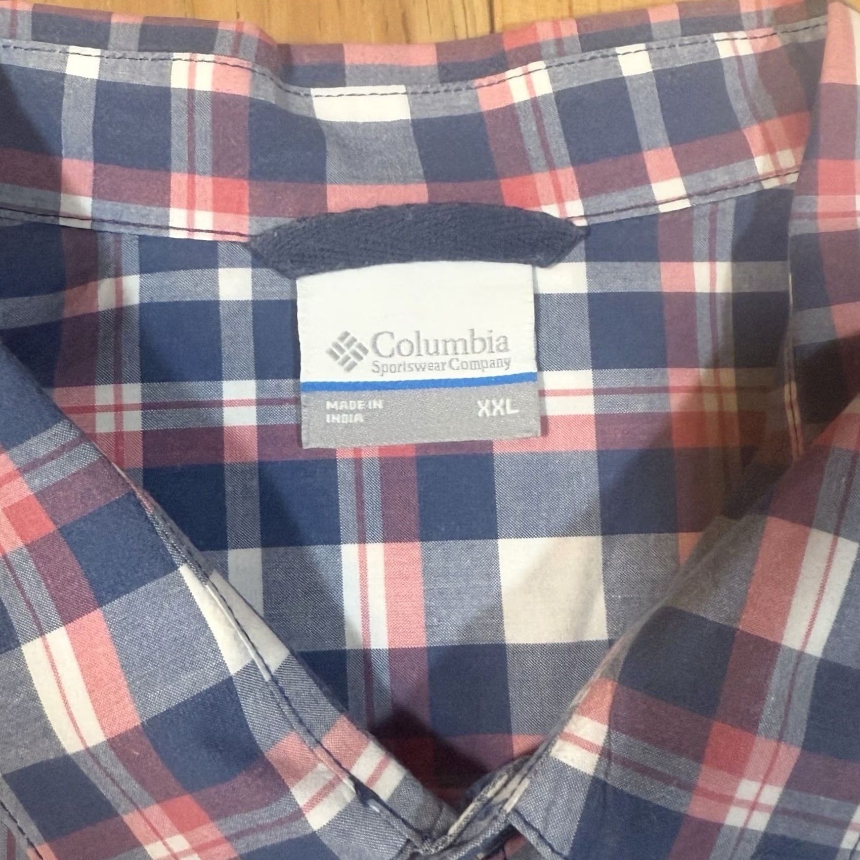 Vintage Columbia Sportswear Shirt Mens 2XL Rapid Rivers II Short Sleeve Blue Pink Plaid Button-Up Casual Outdoors Mens Size US XXL / EU 58 / 5 - 6 Thumbnail