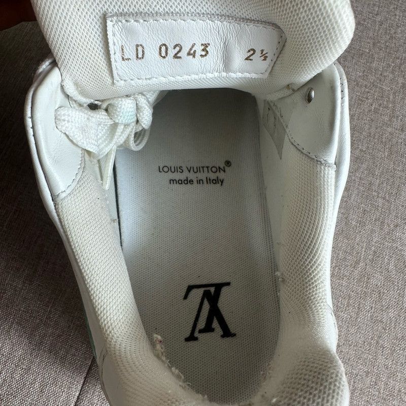 Louis Vuitton Louis Vuitton Hand-painted Green Trainer Sneakers -2508 Size US 6.5 / EU 39-40 - 6 Thumbnail