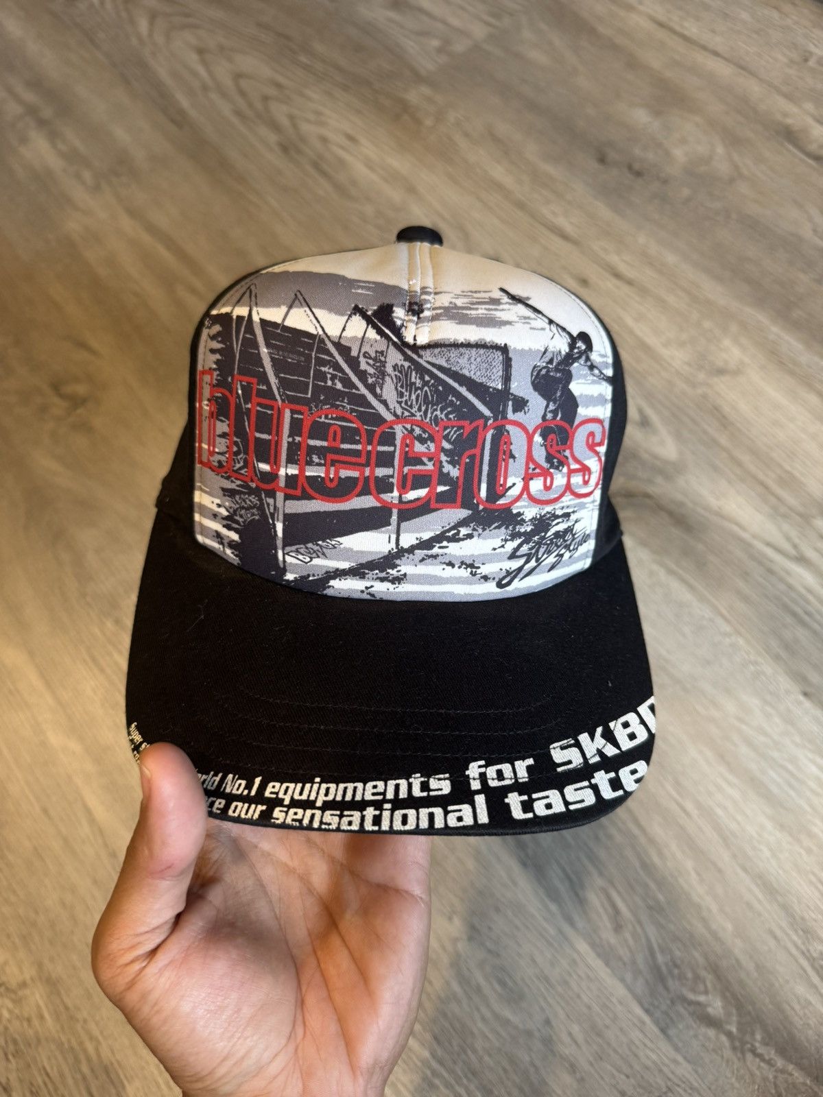BLUE CROSS STREET STYLE SKATEBOARD HAT
