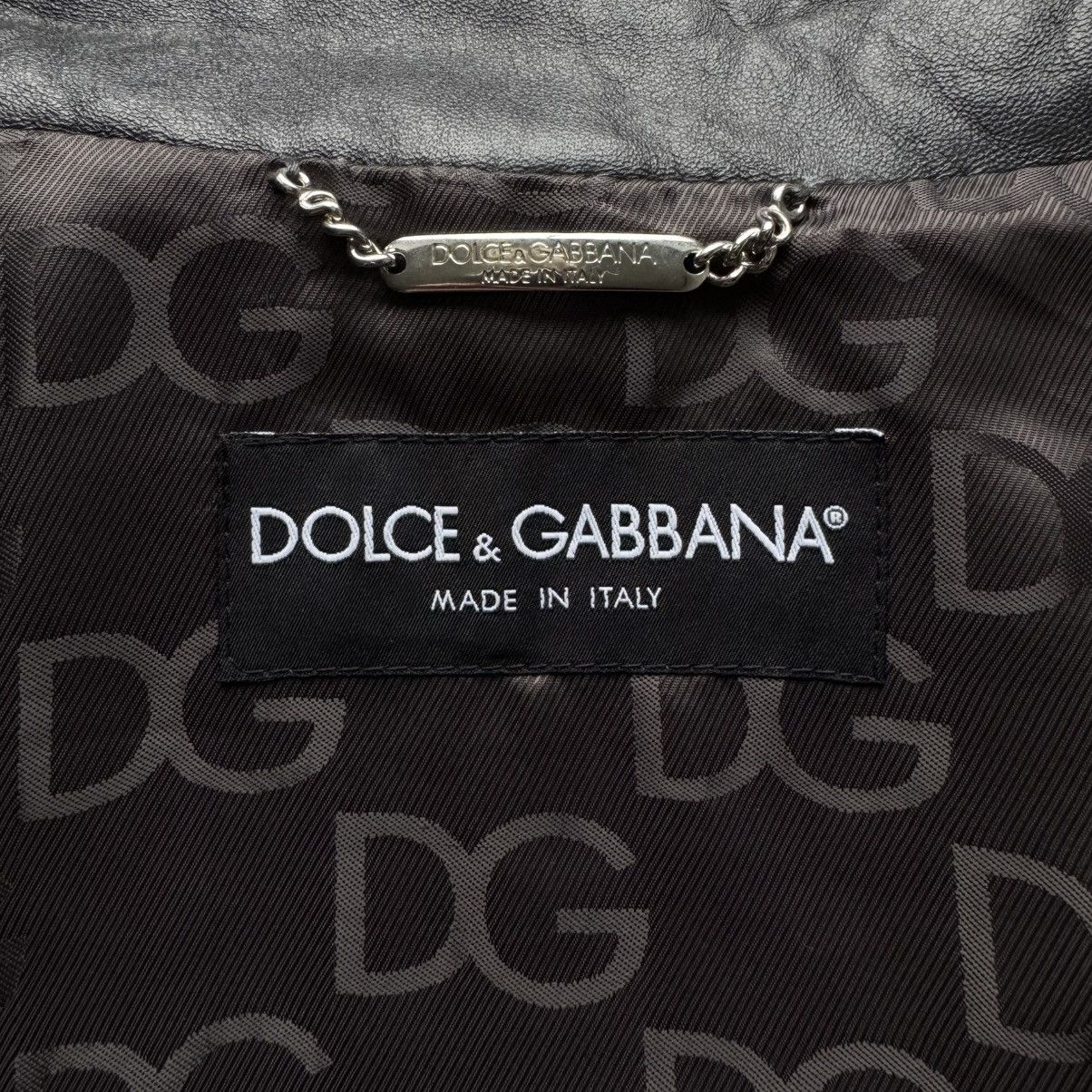 Dolce & Gabbana Dolce Gabbana FW2007 Quilted Padded Leather Café Racer Size US L / EU 52-54 / 3 - 11 Thumbnail
