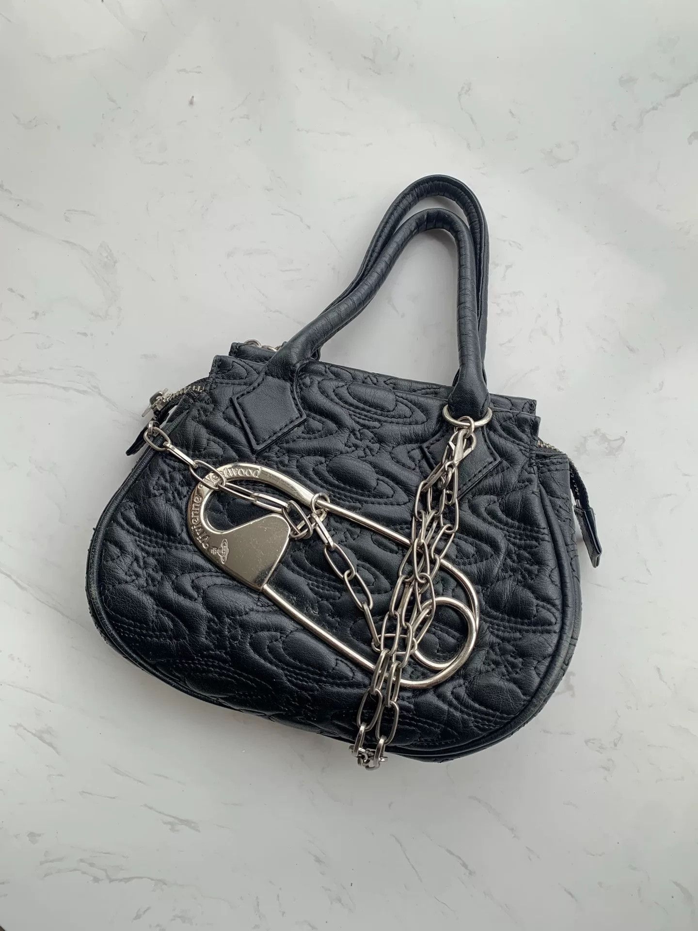 Vivienne Westwood Vivienne Westwood Vintage Pin Embossed Handbag Size ONE SIZE - 1 Thumbnail