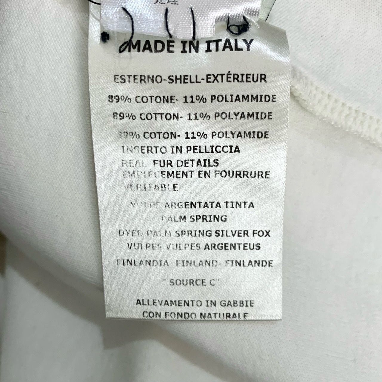 Fendi Fendi White Little Devil Plush Spliced Crew-Neck Long Sleeve Size S / US 4 / IT 40 - 3 Thumbnail