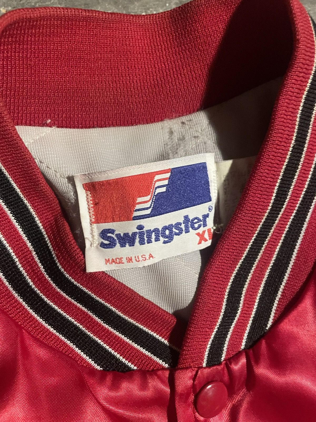 NBA × Swingster × Vintage Vintage 90s Swingster Chicago Bulls Light Jacket Size US XL / EU 56 / 4 - 3 Thumbnail