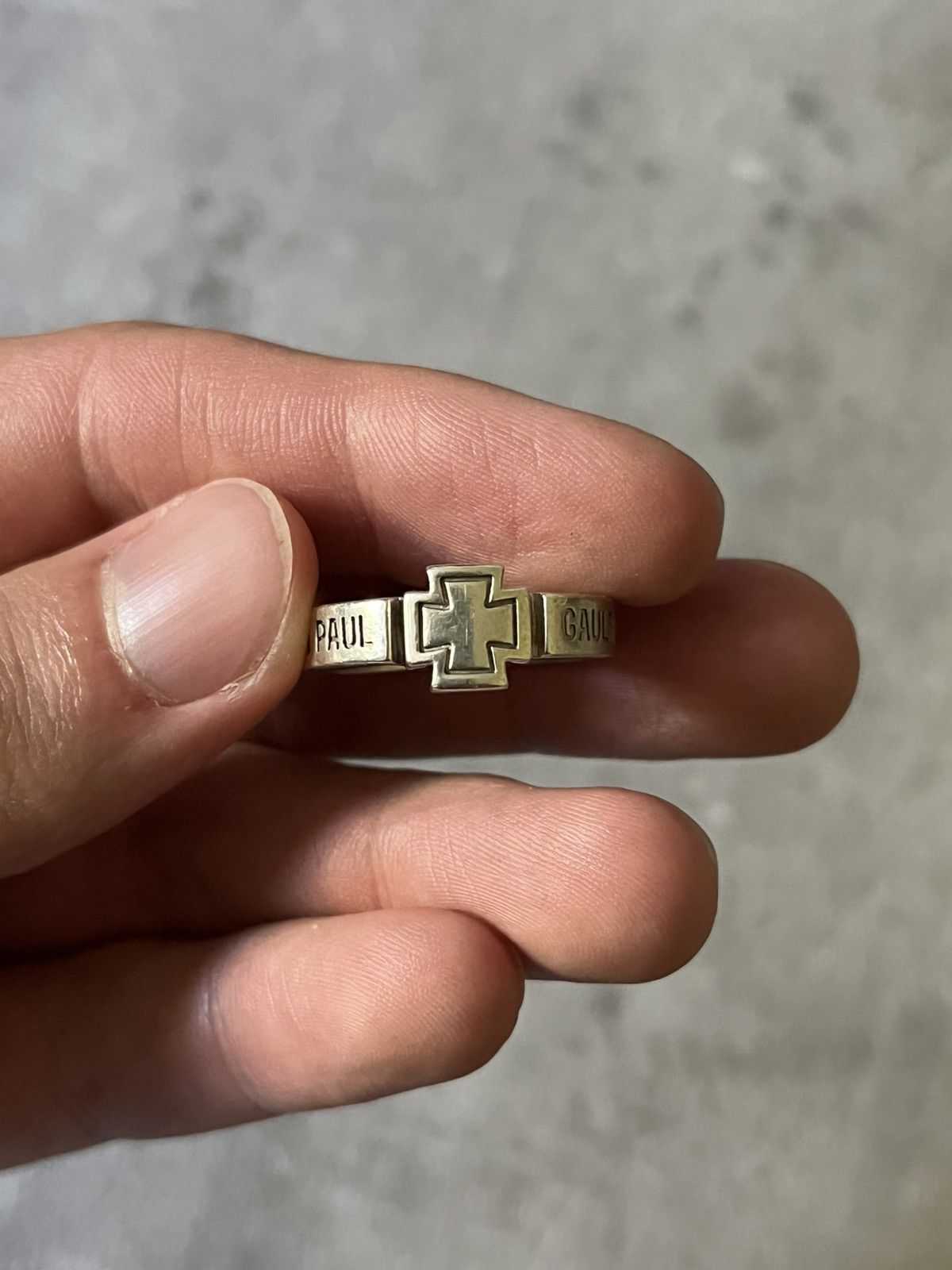 Jean Paul Gaultier Jean Paul Gaultier silver 925 center cross ring rare Size ONE SIZE - 3 Thumbnail
