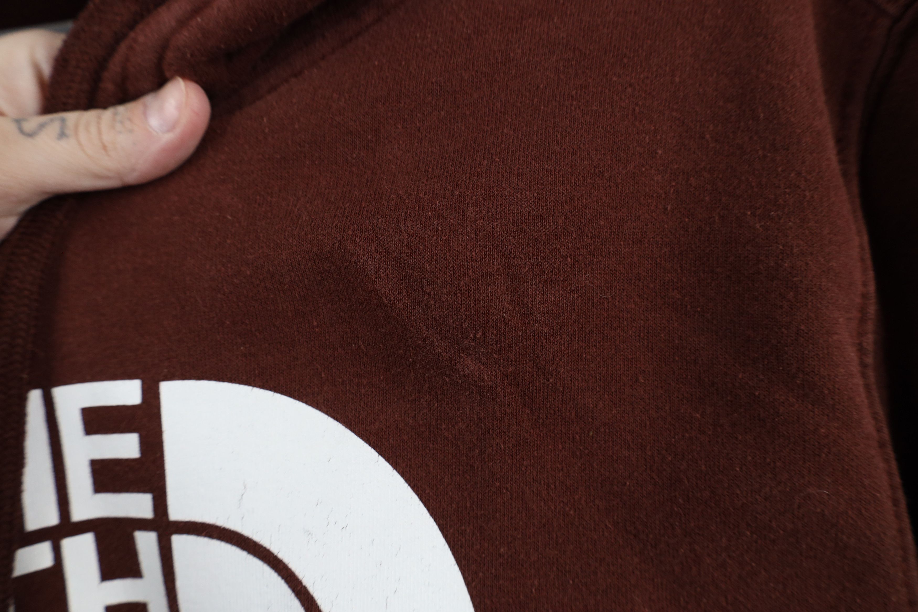 The North Face × Vintage Vintage The North Face Spell Out Big Logo Hoodie Brown Size US M / EU 48-50 / 2 - 5 Thumbnail